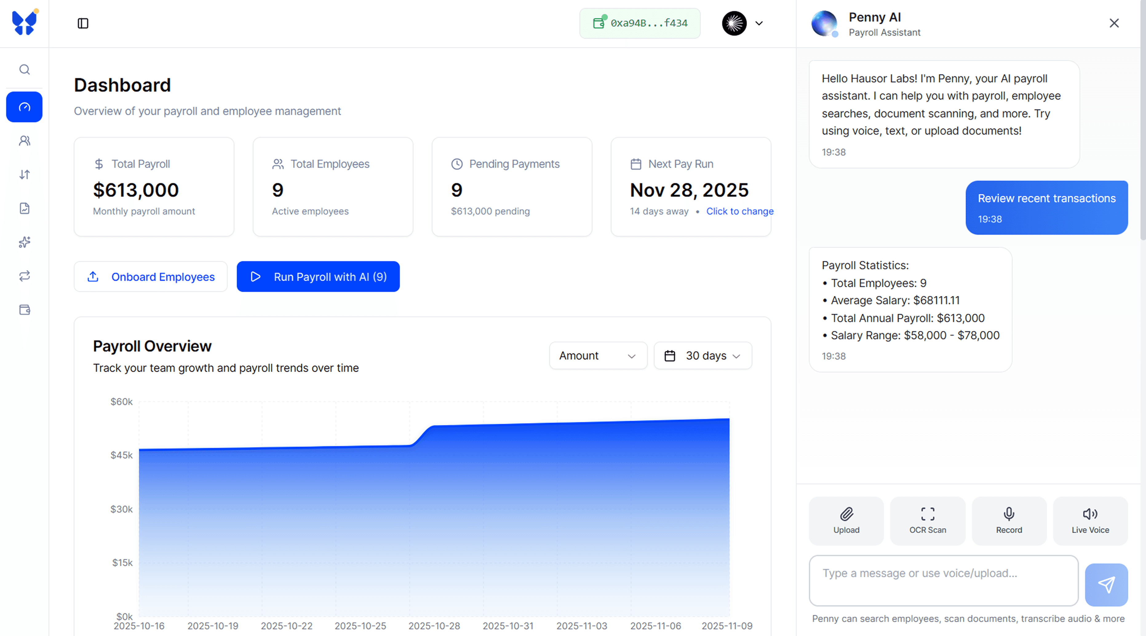 Paystream AI Dashboard Preview